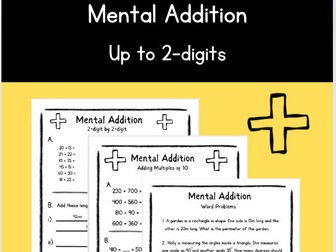 Mental Addition: Mentally adding up to 2-digits