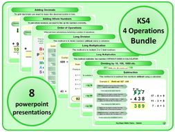 KS4 4 Operations BUNDLE