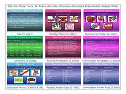 There Is-There Are Use-Structure-Exercises Presentation