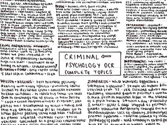 OCR Psychology - Criminal