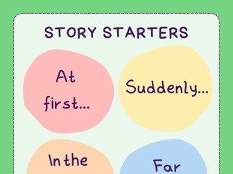 Story Starters Word Bank