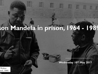 7. Nelson Mandela in Prison 1964 - 1990 - South Africa Y12