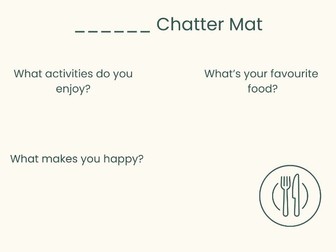 Chatter Mat