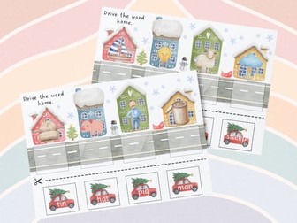 Christmas - Drive the Words Home Phonics