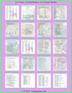 Art Forms Worksheet and Exam Bundle