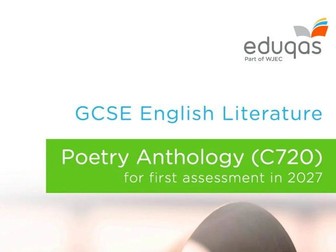 Eduqas Poetry Anthology 2027 Summer Examination Onwards. All 15 poems covered.