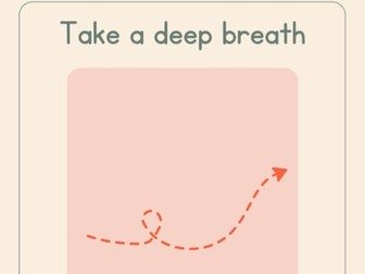 Mindfulness tracing cards