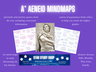 A * 'Aeneid' Mindmaps (OCR A Level Classics/Classical Civilisation)