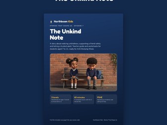 The Unkind Note: KS2 Anti-Bullying PSHE Lesson