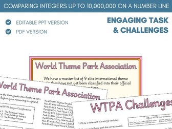 Compare & Order Integers on a Number Line | Worksheet Activity | Place Value
