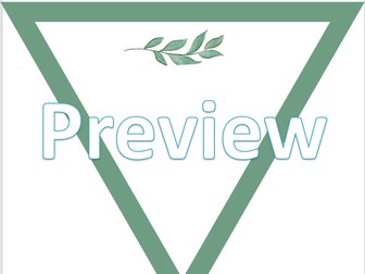 Display Bunting - Eucalyptus Theme. Pre made and editable