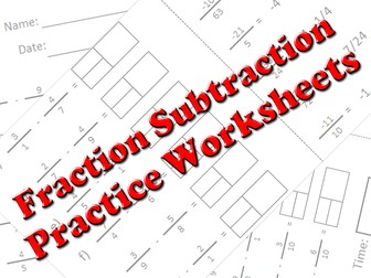 Fraction Subtraction - Practice Worksheets