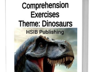 English Reading Comprehension & Colouring Book- Theme Dinosaurs Includes:10 Exercises % answers,
