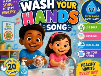 Exciting wash your hands learning song