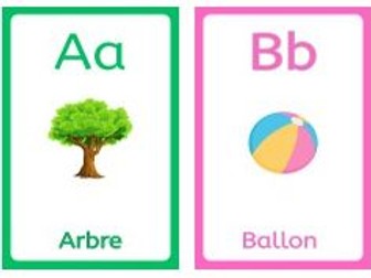 ALPHABET FLASH CARD FRENCH