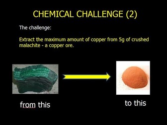 Extraction of copper from malachite