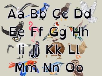 Bird Alphabet Dyslexia-friendly & jarman