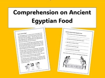 Comprehension on Ancient Egyptian Food