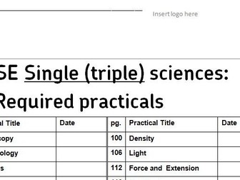 Dec 17 New Improved AQA 9-1 Single Science Required Practical Student workbook