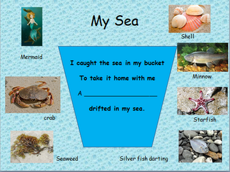 EYFS 'My Sea by Aivlys L. Hardy' exploring poetry