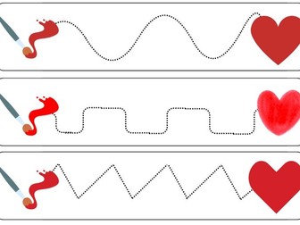Valentines Pencil Control