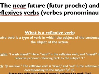 The near future and the reflexive verbs