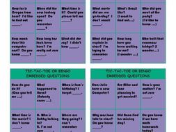 Embedded Questions Tic-Tac-Toe or Bingo