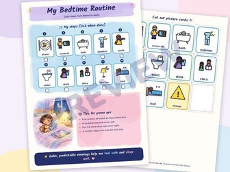 My Bedtime Routine: Visual Checklist for Calm Evenings