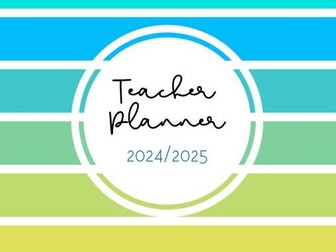 Teacher Planner 2024/2025