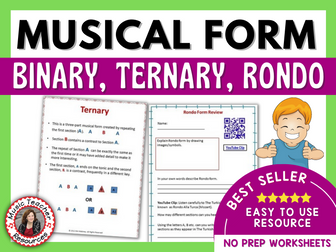 Musical Form - Binary, Ternary and Rondo Resource