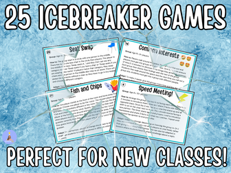 Icebreaker Games Transition+Induction- Brain Break Activities- Back to School!