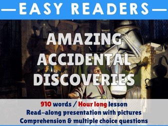 Comprehension - Amazing accidental discoveries - PowerPoint & Worksheet