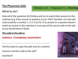 Metacognition and Challenge Task - The Physicists Safe