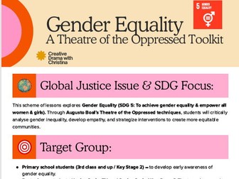 Gender Equality Theatre of the Oppressed Toolkit | Drama-Based Global Citizenship Resource