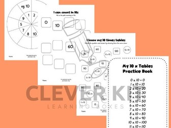 10 x Tables Activity Booklet