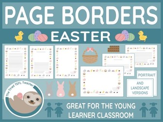 Easter-Themed Page Borders