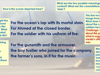 'Lament' Gillian Clarke - CAIE (Cambridge) IGCSE English Literature - Songs of Ourselves 2026