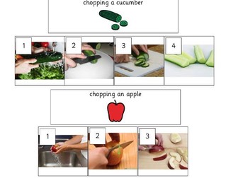 how to... step by step food instruction photographs for meals, fruit and vegetable preparation