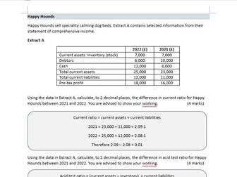 Gearing Ratio for Business Studies. Case Study Style Practise Questions