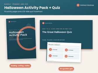 Halloween Pack and Quiz Bundle