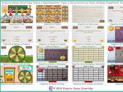 Houses & Apartments-Types & Features Kooky Class Spanish PowerPoint Game