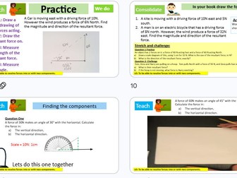 Resolving forces GCSE Combined Science AQA