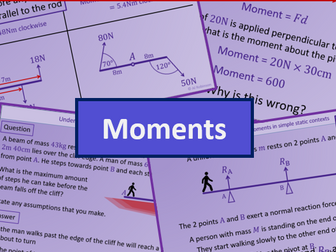 Moments - A level A2 Mathematics Mechanics