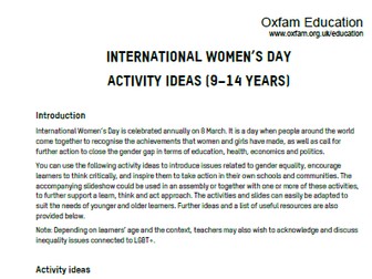 International Women’s Day 2020 Assembly & Activities