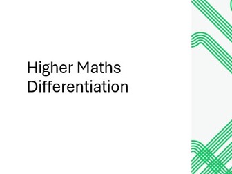 150 slide PowerPoint Higher Maths Differentiation