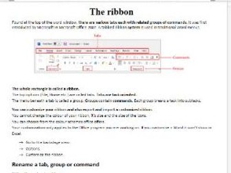 Microsoft Word detailed guide.