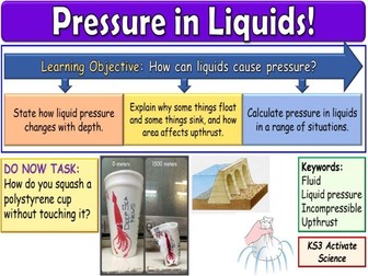 Pressure in Liquids KS3 Activate Science