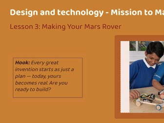 DT unit - Lesson 3 - Lunar Rover - Making