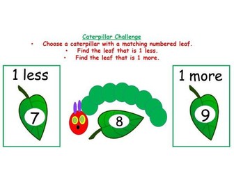 Caterpillar Challenge - find one more and one less