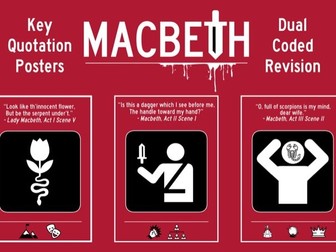 Macbeth - Key Quotation Posters (Dual Coded)